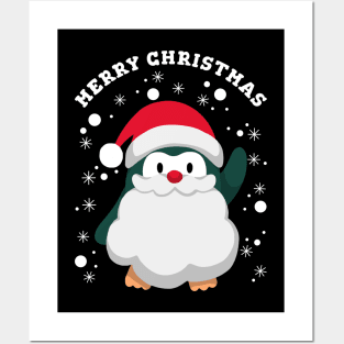 Christmas Penguin Posters and Art